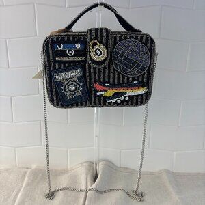 Made in India Travel Beaded Crossbody Bag - Black and Silver - Viral Bag